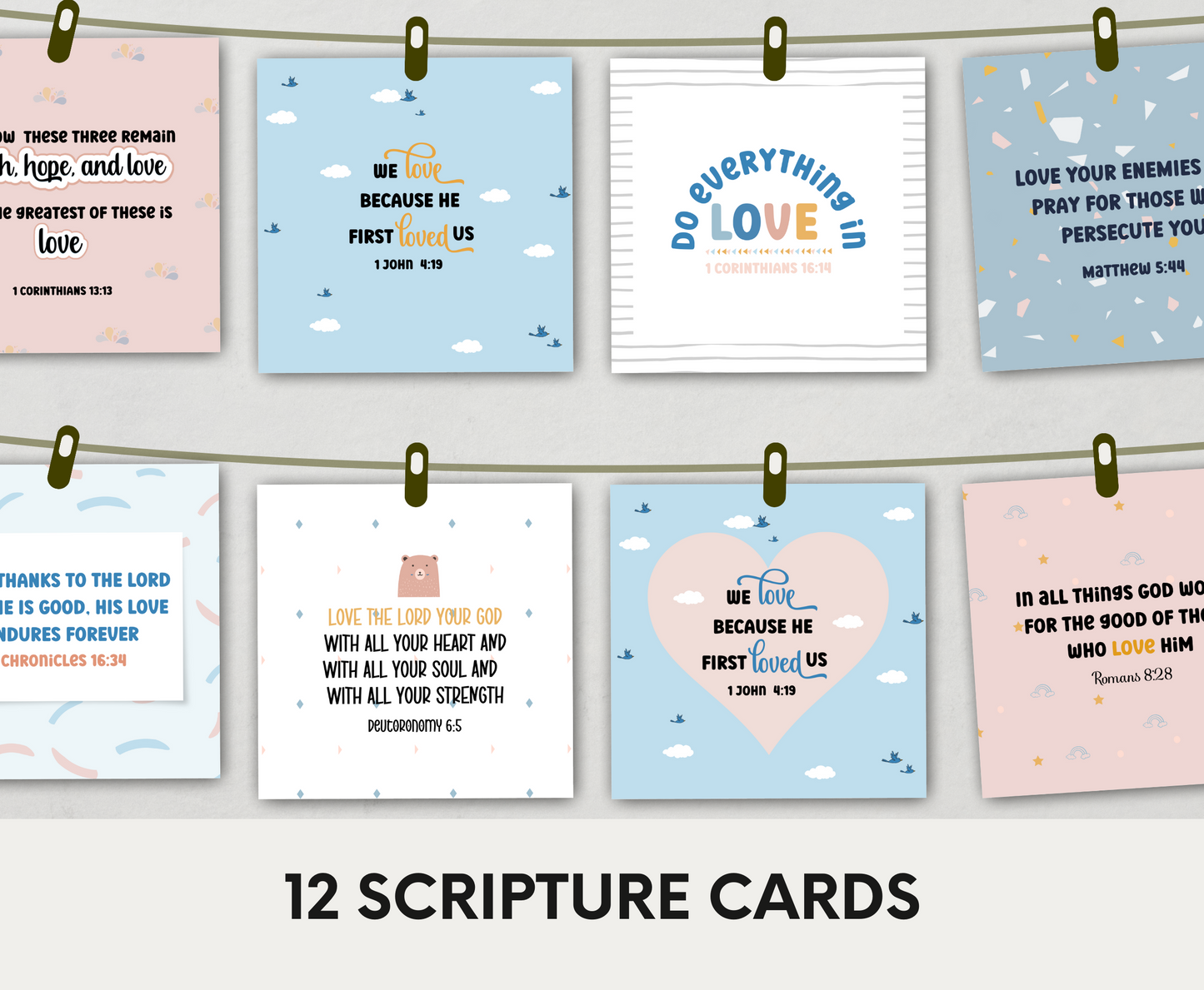 Scripture Cards for Kids - About Love