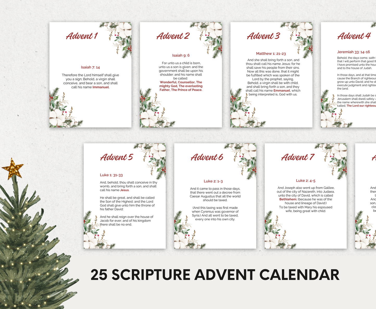 25 Days of Scripture Christmas Story