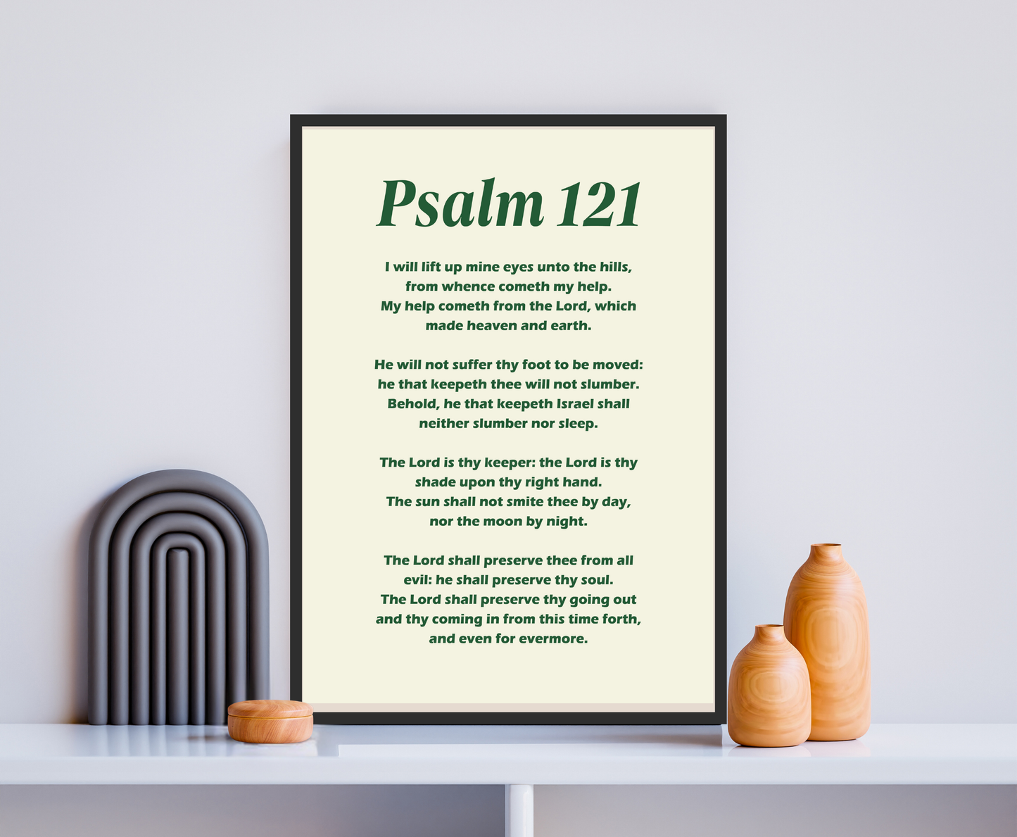 Psalm 121 - Scripture Wall Art