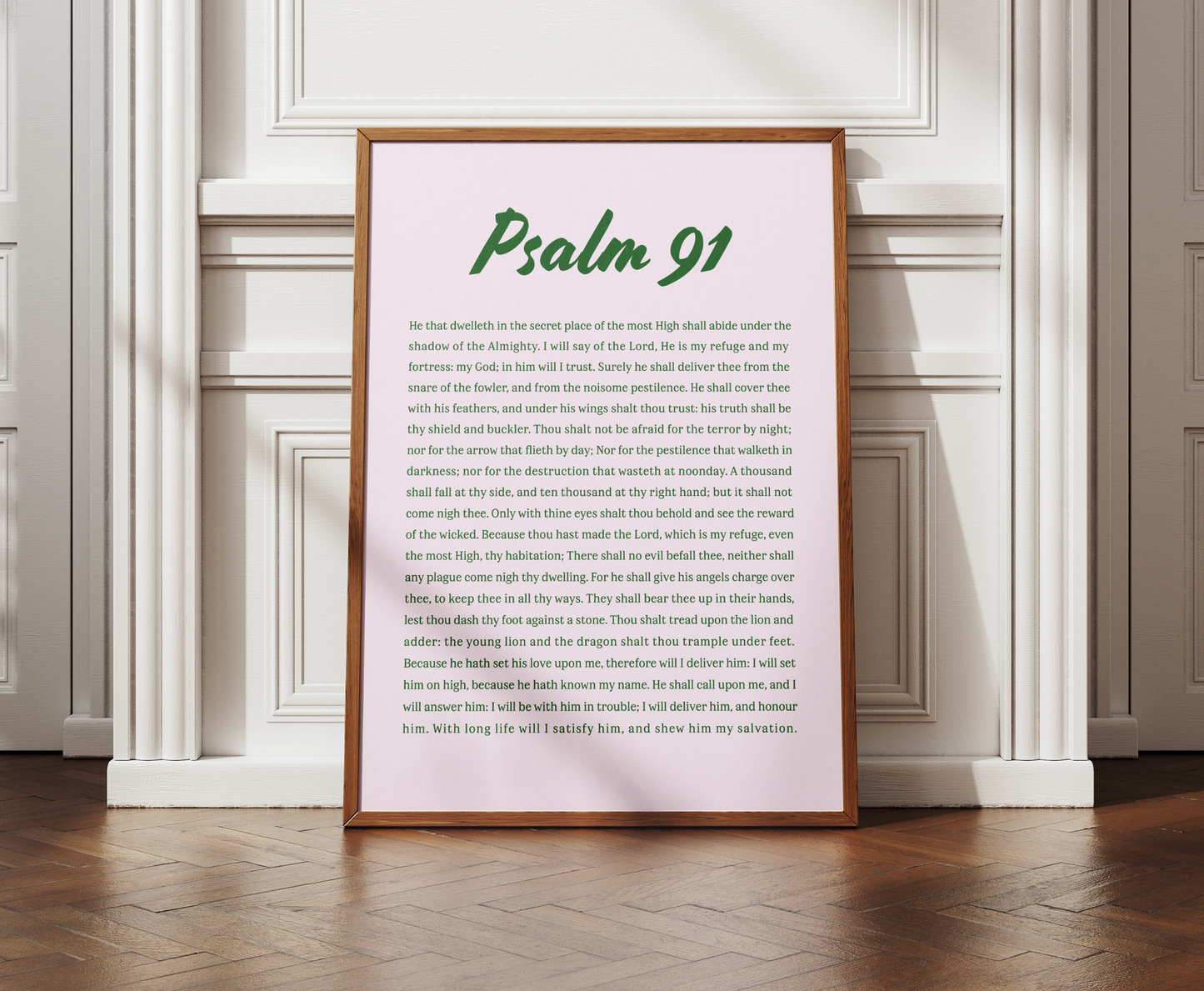 Psalm 91 - Scripture Wall Art