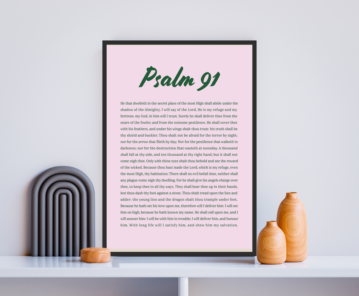 Psalm 91 - Scripture Wall Art