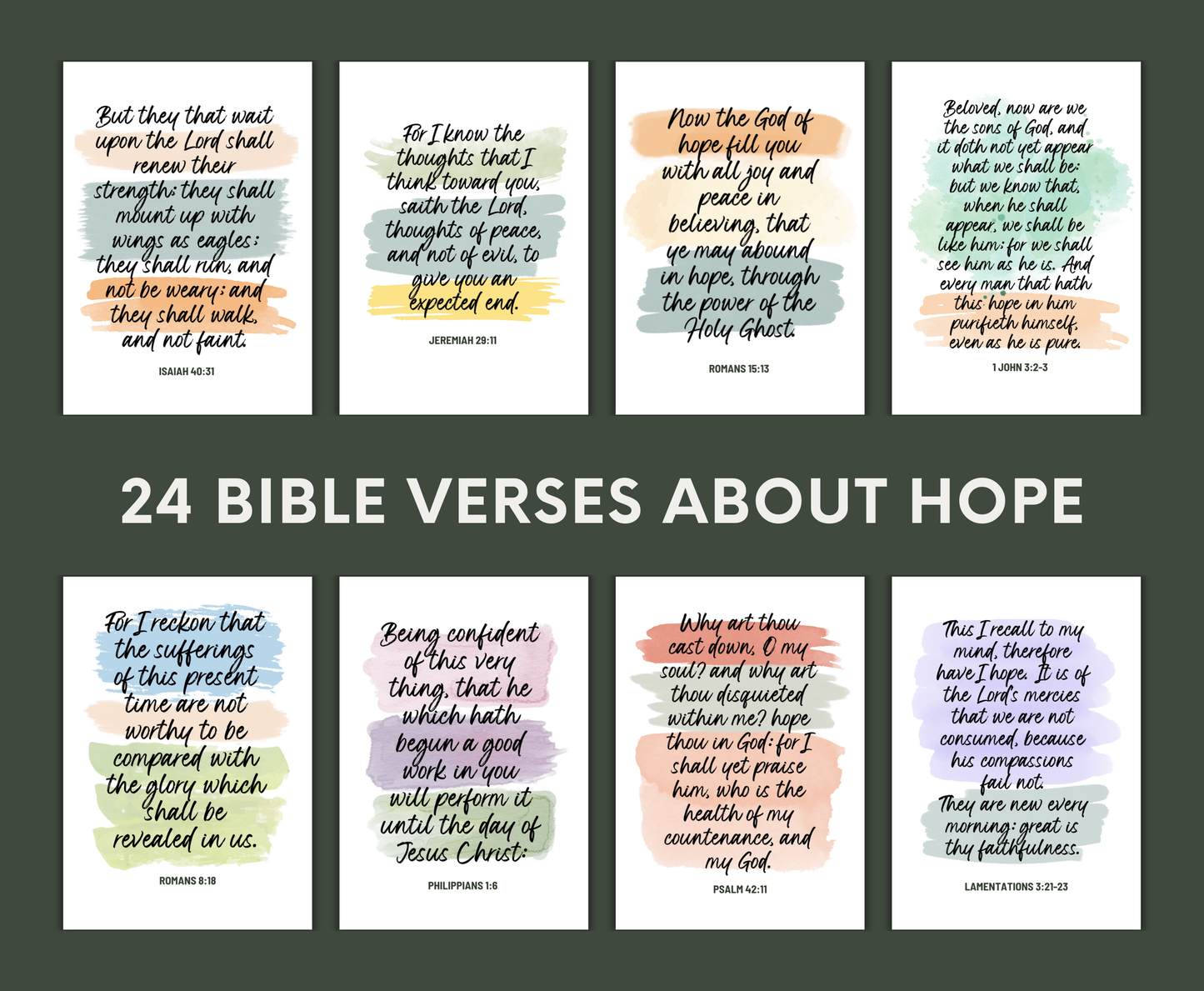 Scripture Cards - The HOPE
