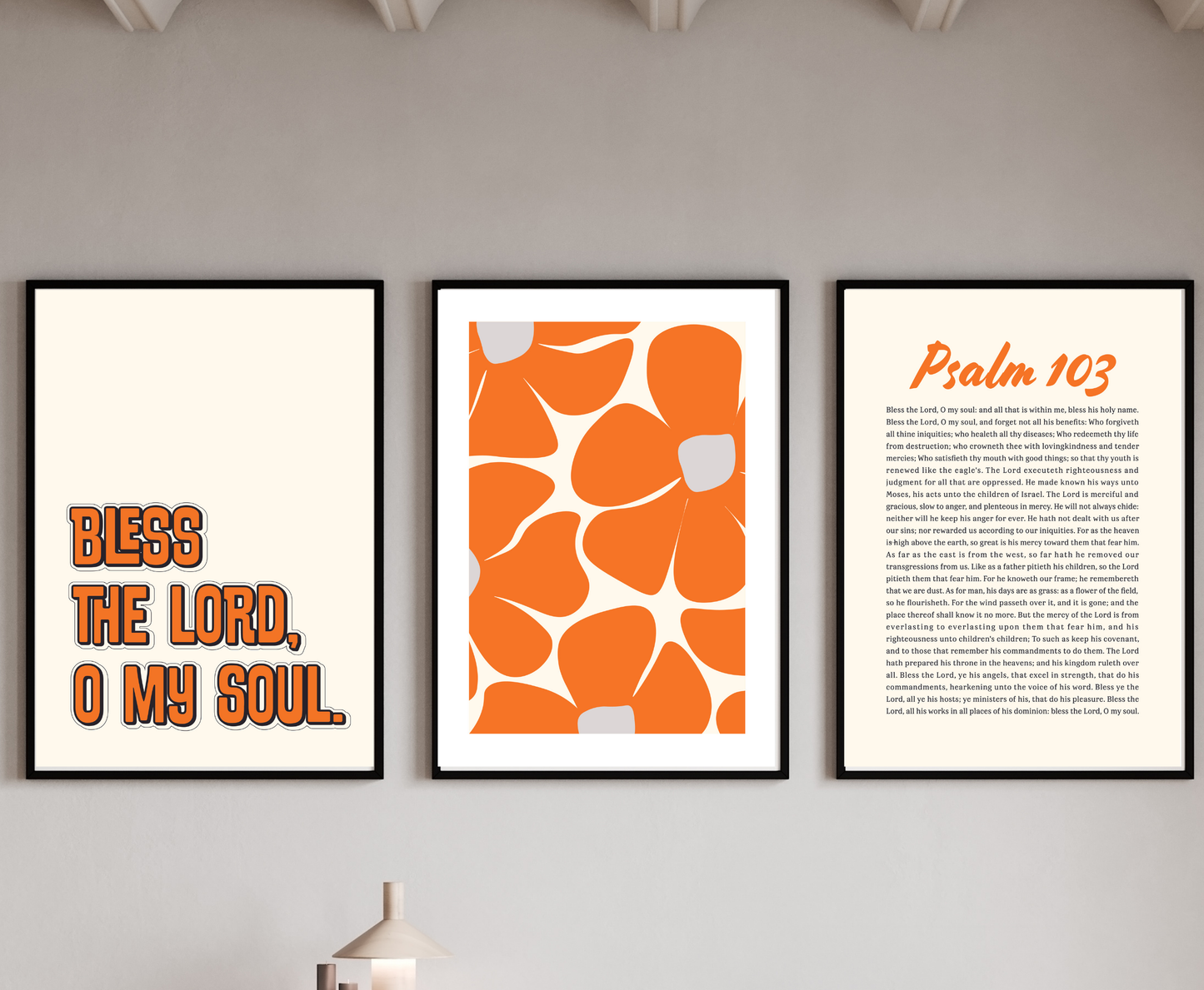 Scripture Wall Art Set of 3