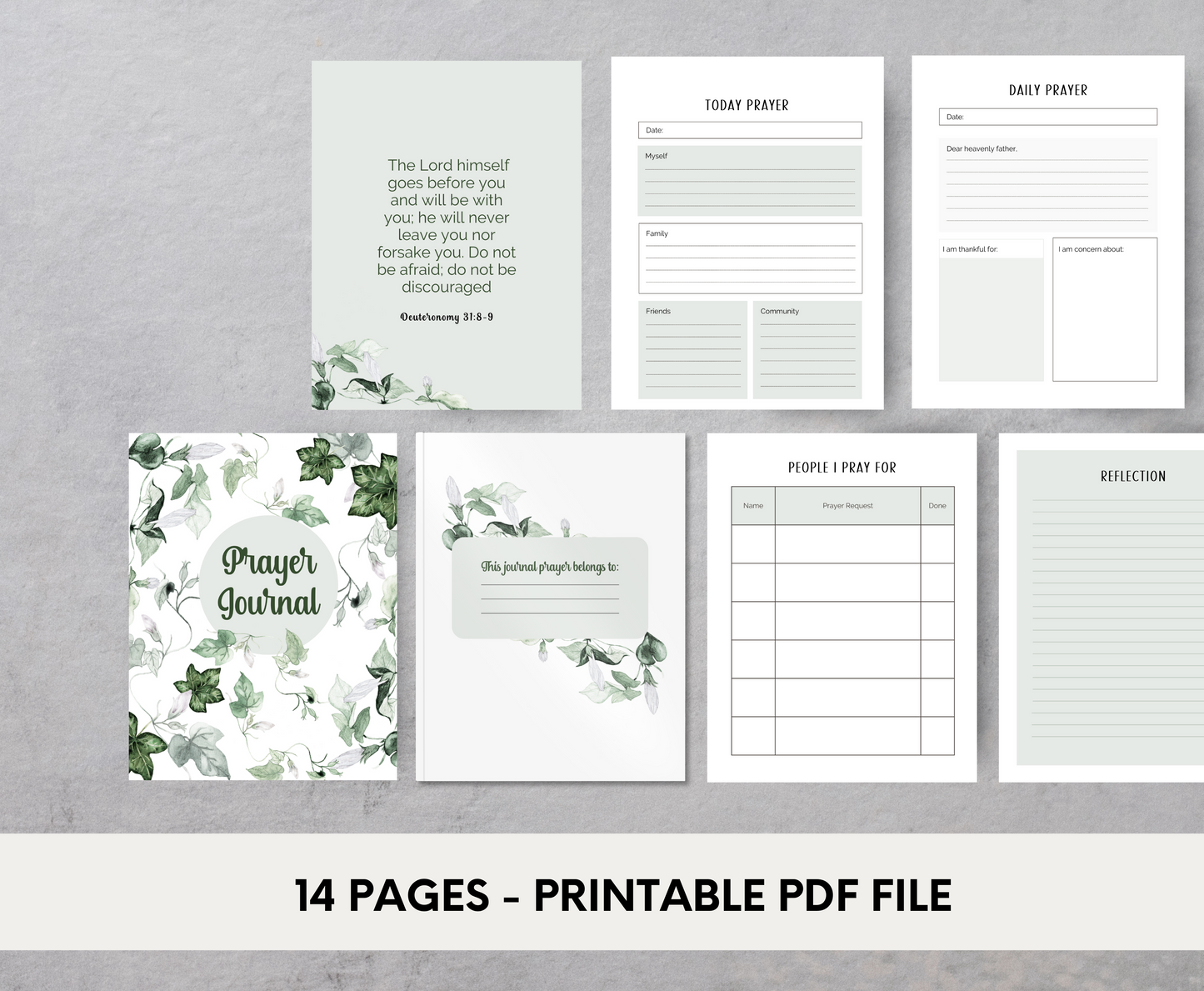 Floral Prayer Journal & Sermon Note