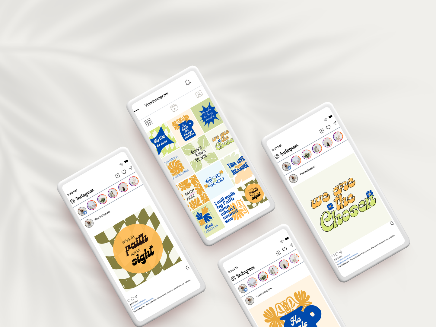 30 Scripture Instagram Template - Fun Retro