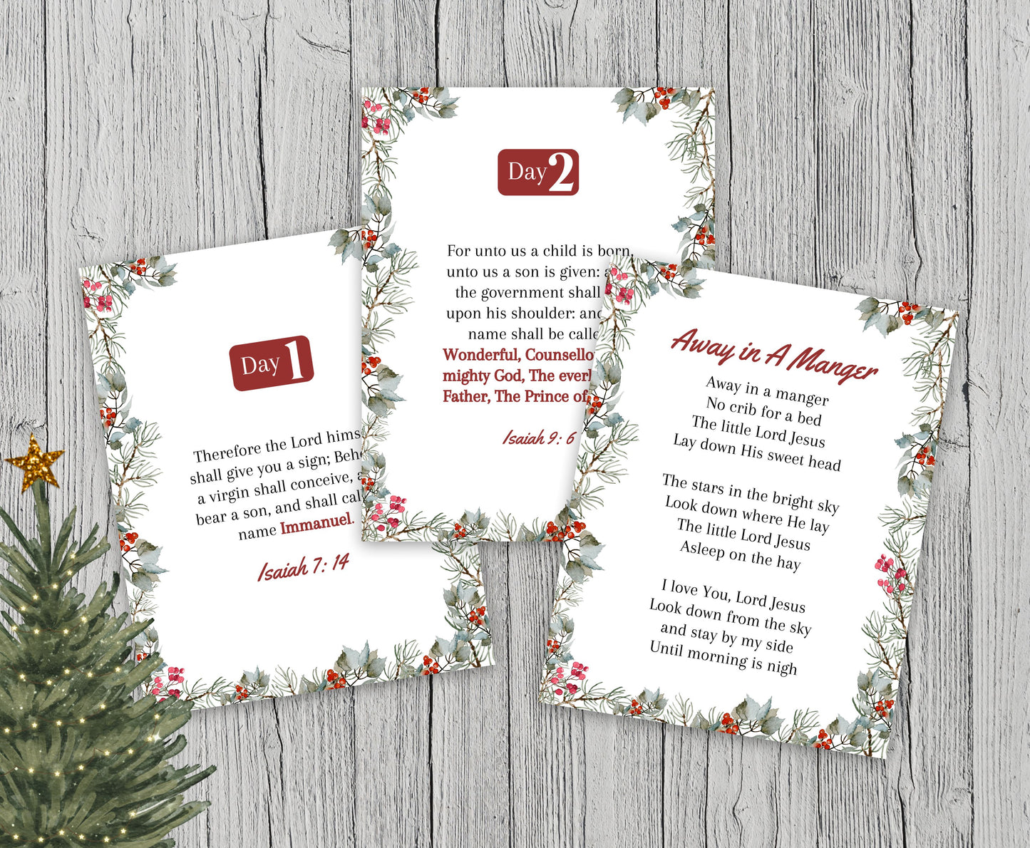 25 Scripture Cards for Christmas