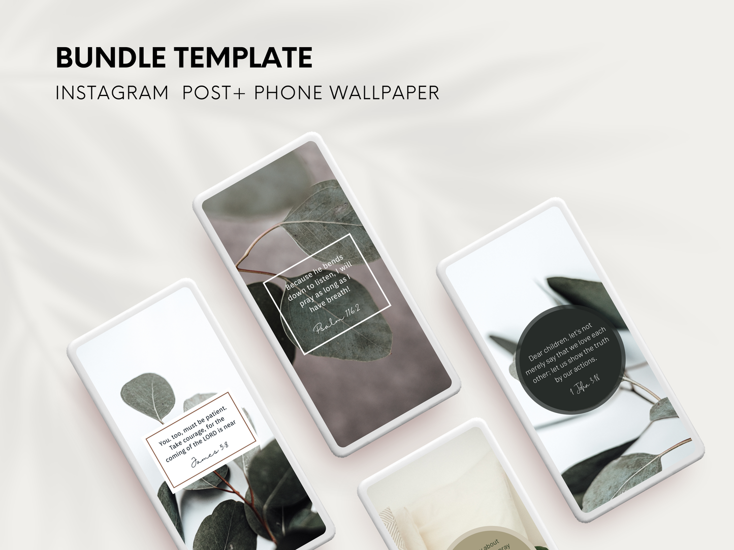 Bundle of Scripture Instagram Post and Stories