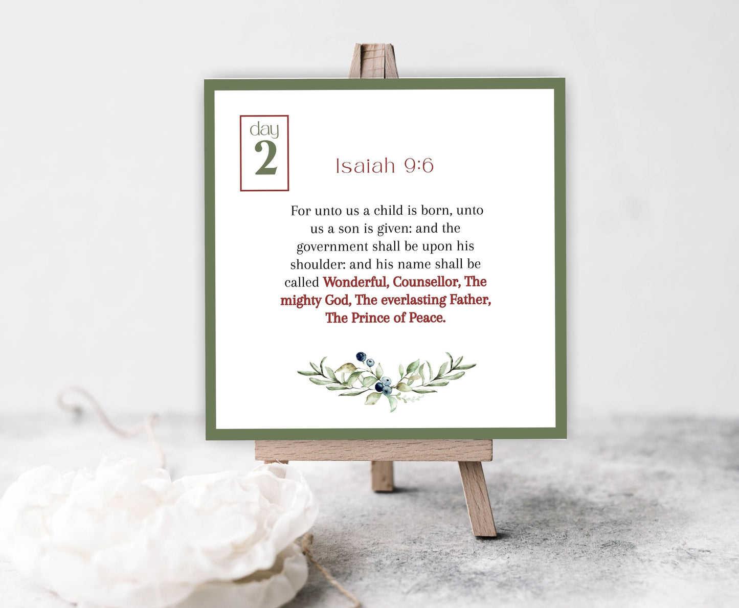 25 Days of Christmas Advent Scripture KJV