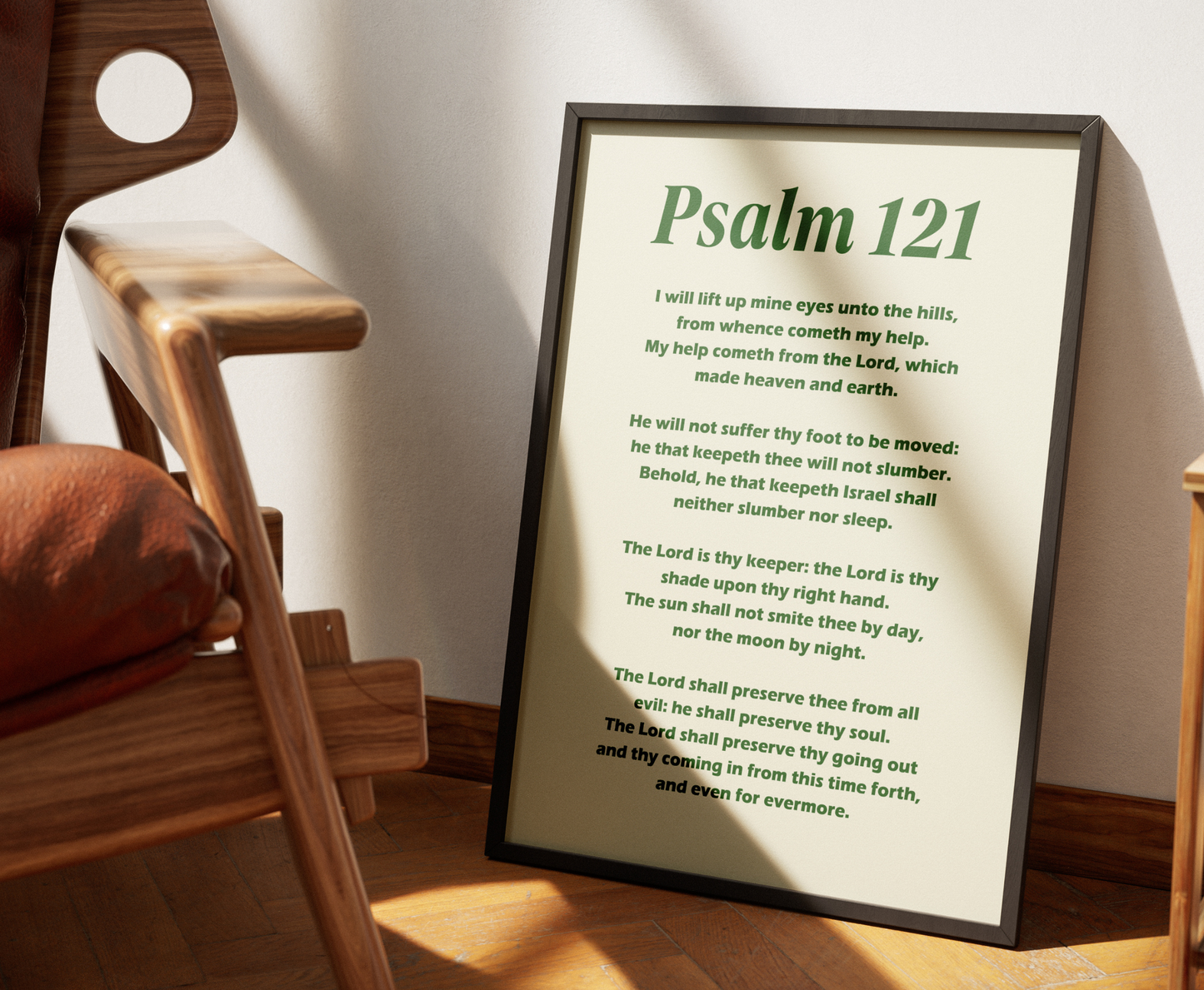 Psalm 121 - Scripture Wall Art