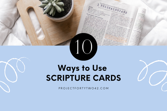 Many ways to use scripture cards as a reminder and encouragement