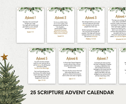 Printable Scripture Advent Calendar