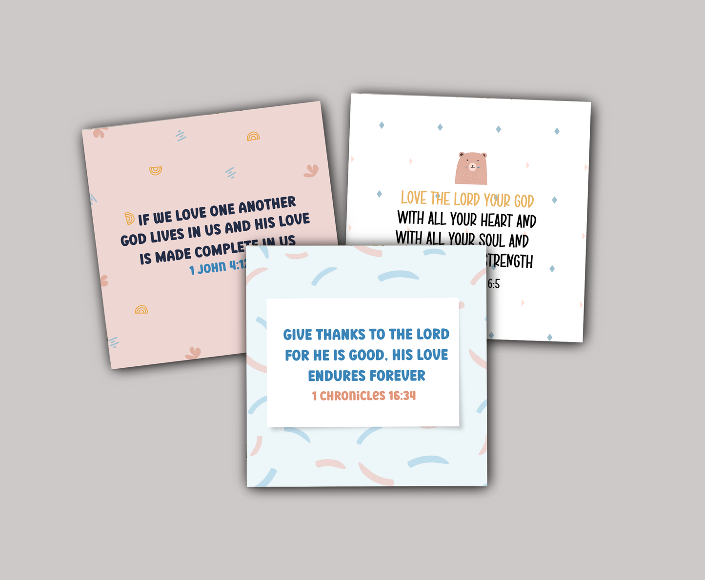 Scripture Cards for Kids - About Love