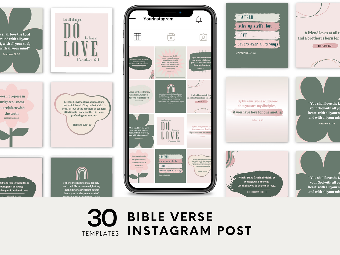 30 Scripture Instagram Template - LOVE