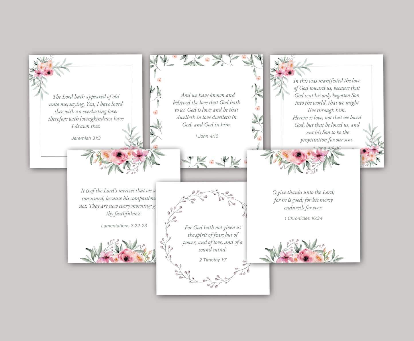 Scripture Cards - About God's Love