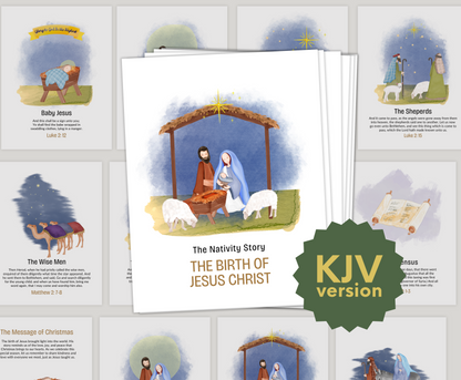 Children Nativity Story Card Sequence - KJV Version