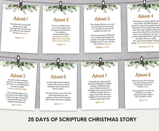 Printable Scripture Advent Calendar