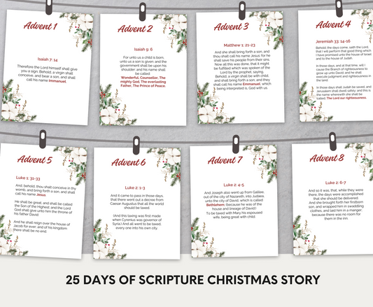 25 Days of Christmas Advent Scripture