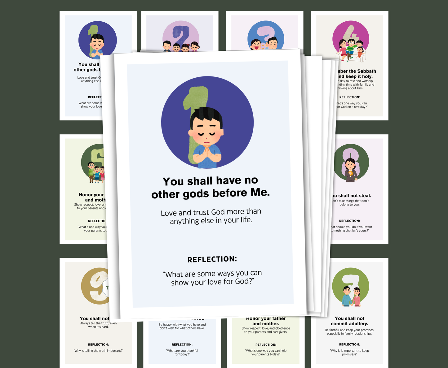 10 Commandments Flashcard
