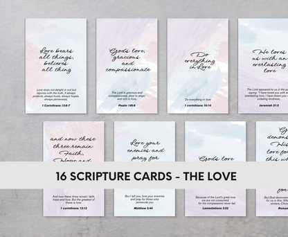 Scripture Cards Purple - About Love