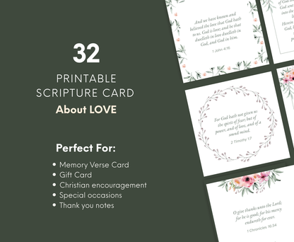 Scripture Cards - About God's Love