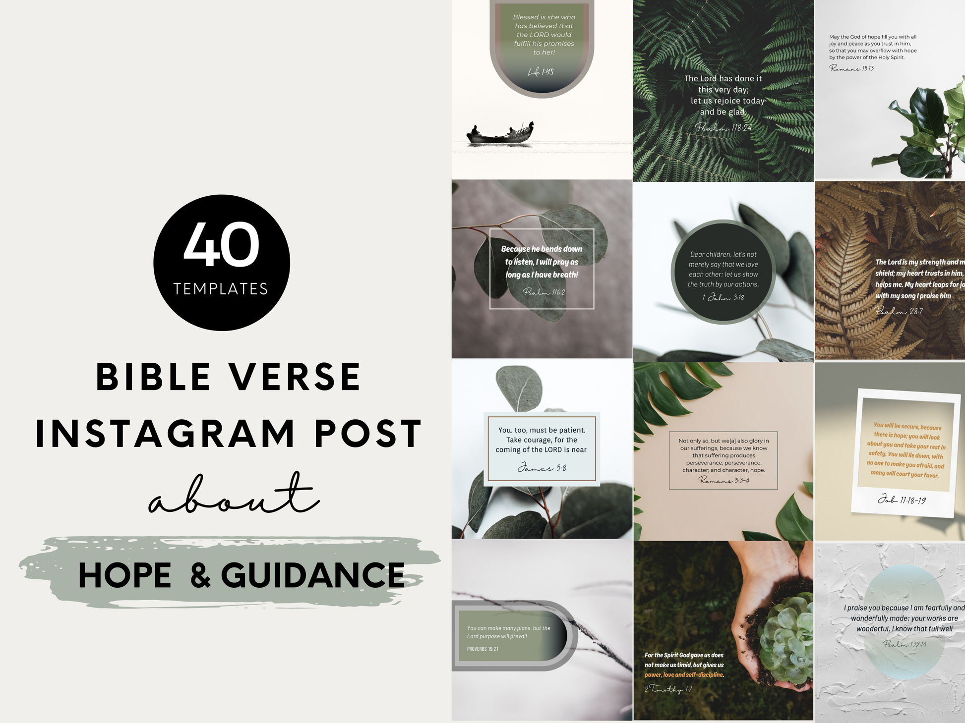 Faith Christian Social Media Template Bundle