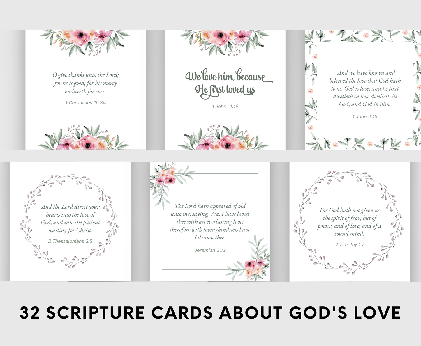 Scripture Cards - About God's Love