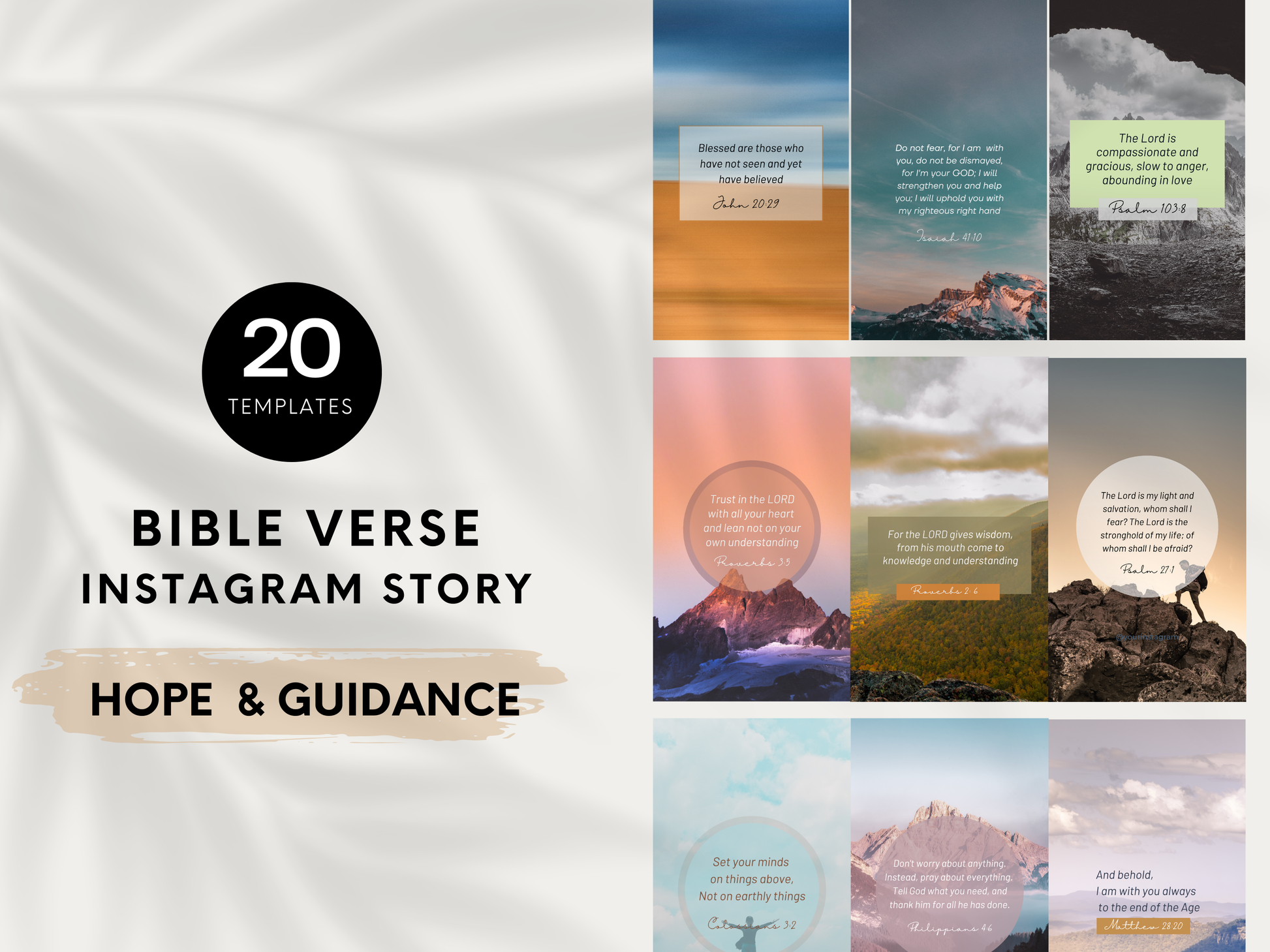 IG Story Template editable in Canva free version, ready to post template for Church and ministry