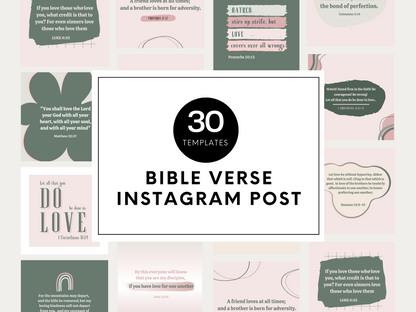 30 Scripture Instagram Template - LOVE