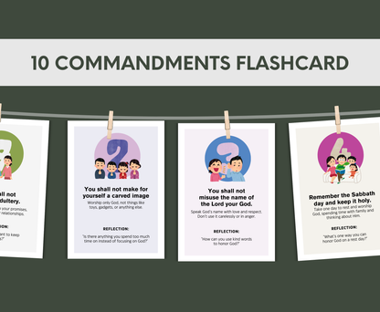 10 Commandments Flashcard