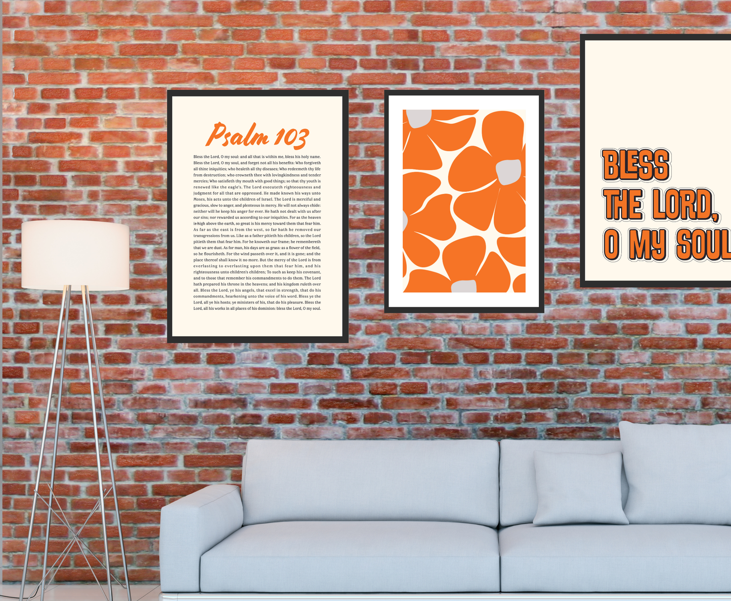 Scripture Wall Art Set of 3