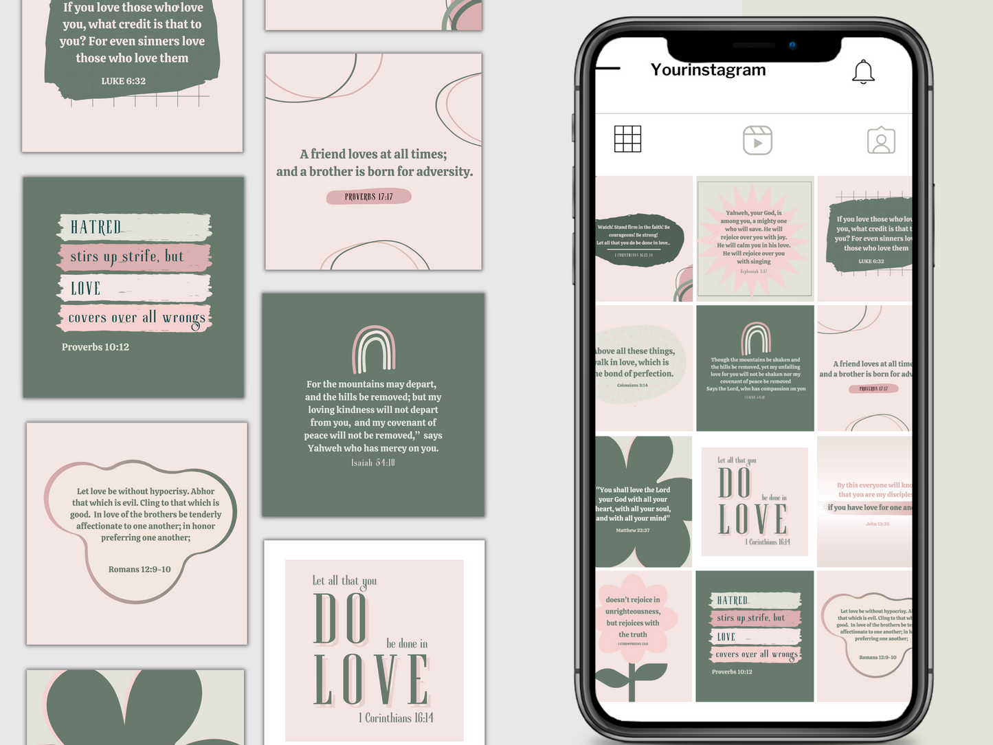 30 Scripture Instagram Template - LOVE