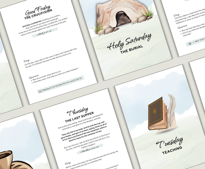 Easter Story Card - Double Sided