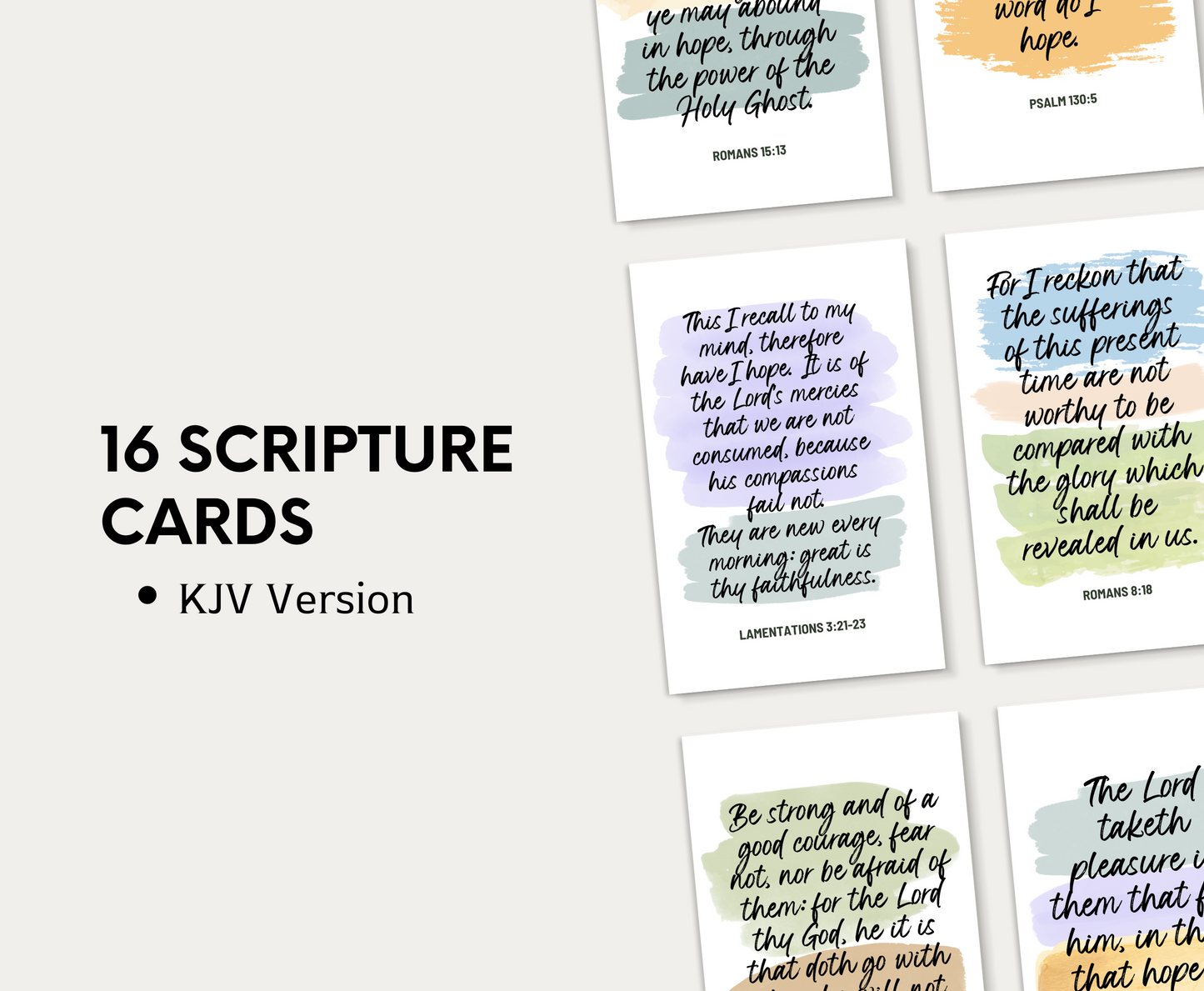 Scripture Cards - The HOPE