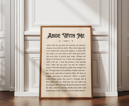 Abide With Me Hymn - Wall Art