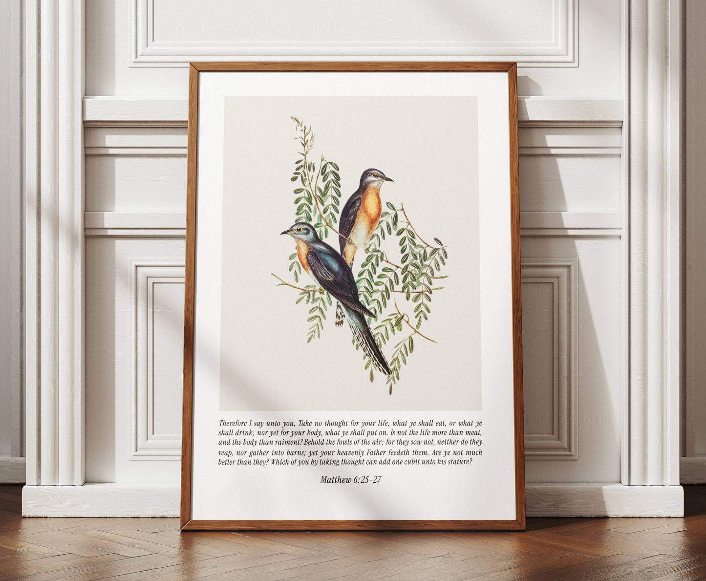 Christian Wall Art - Matthew 6:25-27