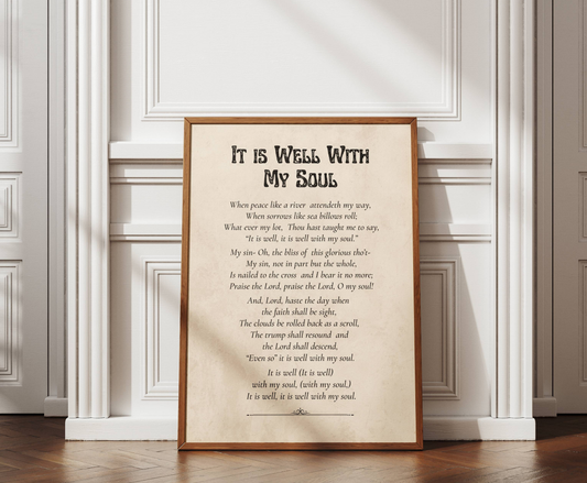 It is Well With My Soul- Wall Art