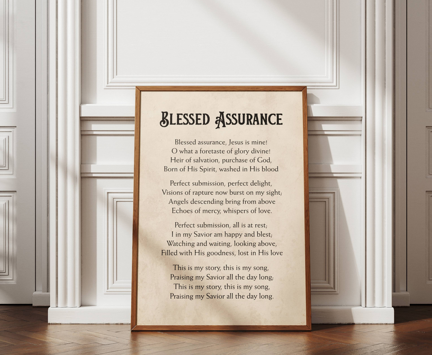 Blessed Assurance Hymn - Wall Art