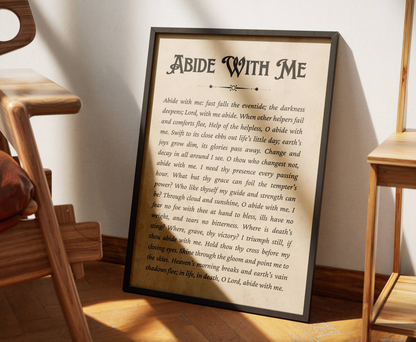 Abide With Me Hymn - Wall Art