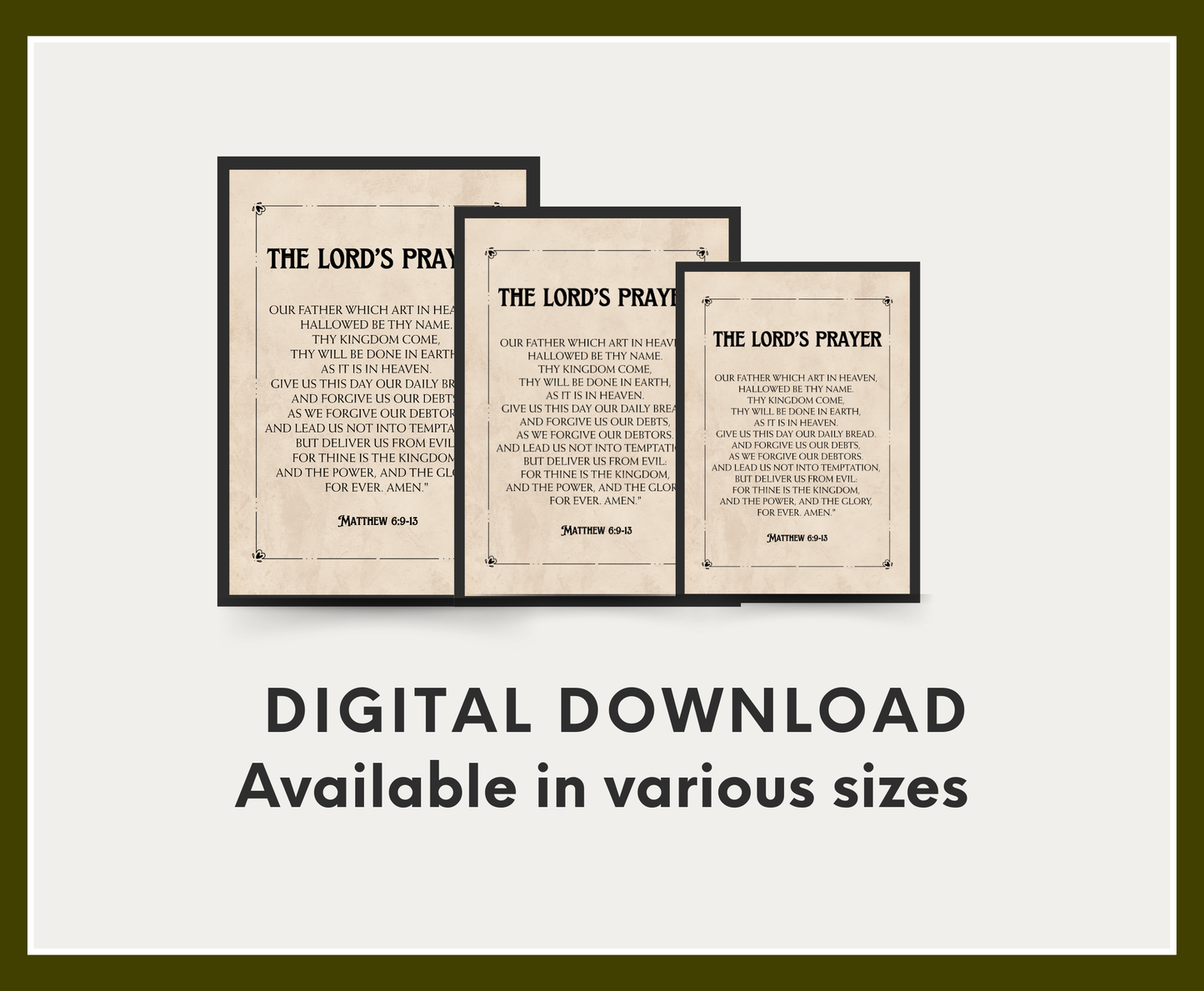 The Lord's Prayer Poster
