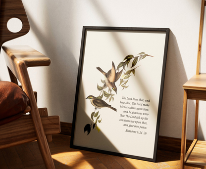 Scripture Wall Art Set of 3 - Vintage Inspired