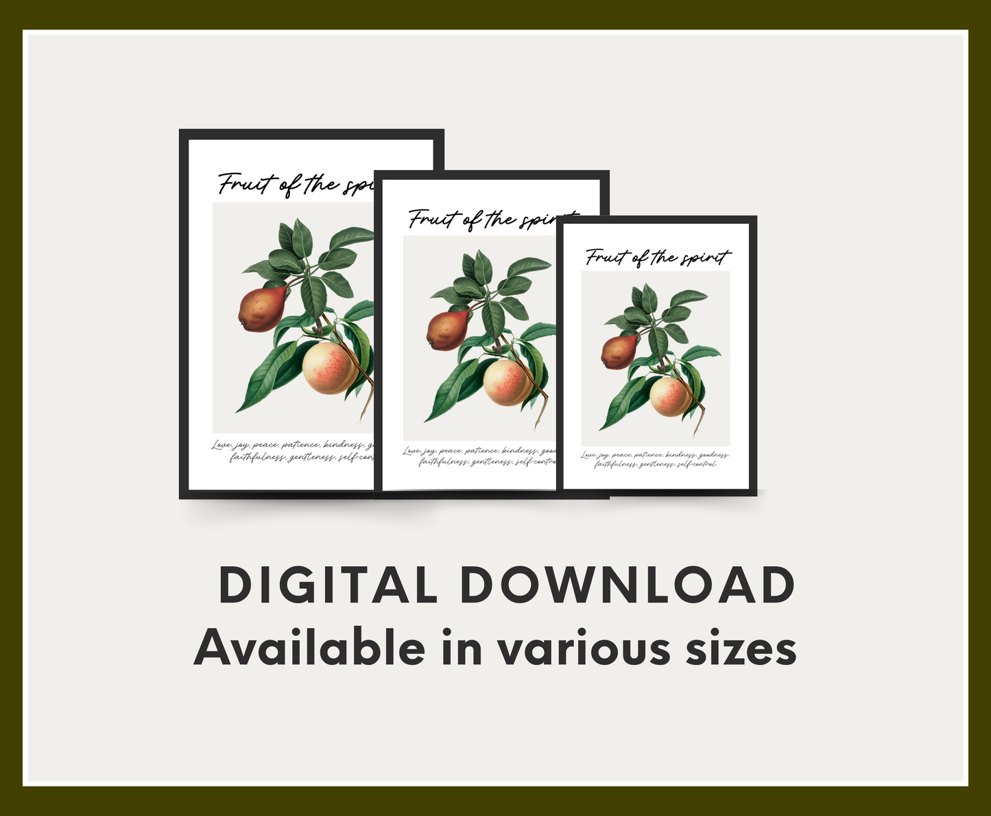 Fruit of The Spirit - Christian Wall Art