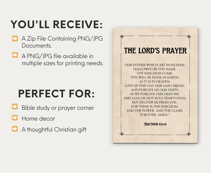 The Lord's Prayer Poster