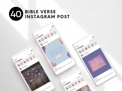 40 Scripture Instagram Template Post - LOVE