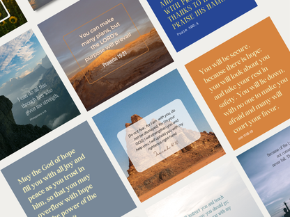 40 Scripture Instagram Templates - Hope & Guidance