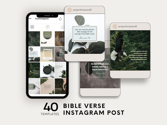 40 Instagram Post Template editable in Canva