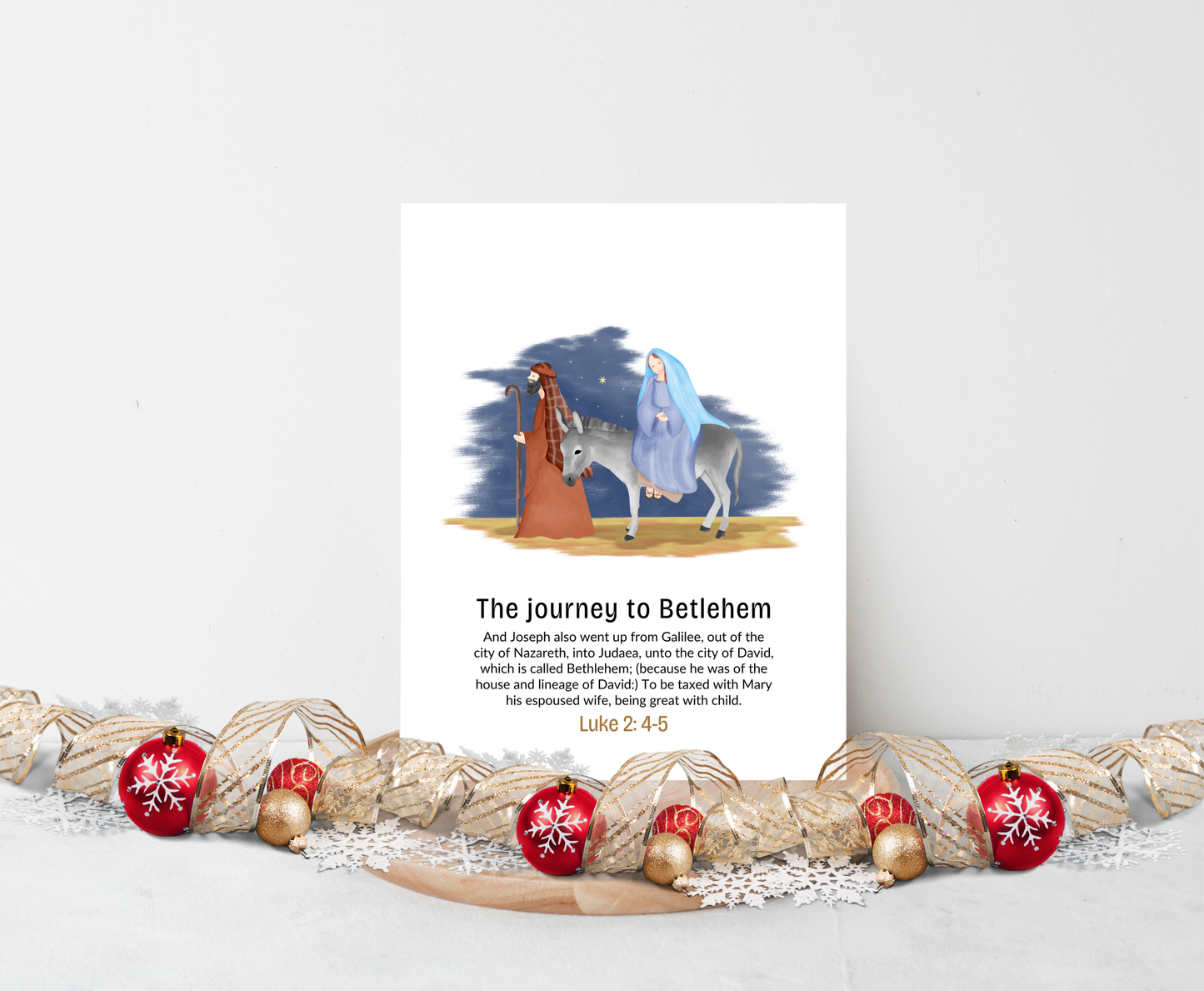 Children Nativity Story Card Sequence - KJV Version