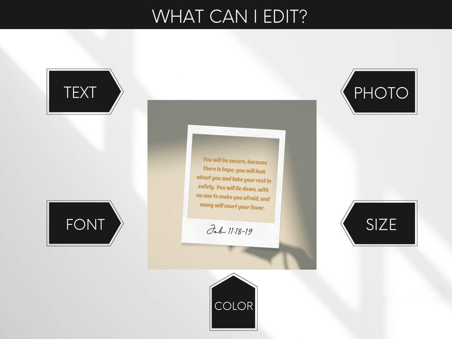 Editable Canva template, you can edit the photo, image, text, font size and colors