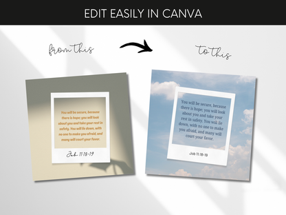 40 Bible Verse Instagram Templates - Hope & Guidance